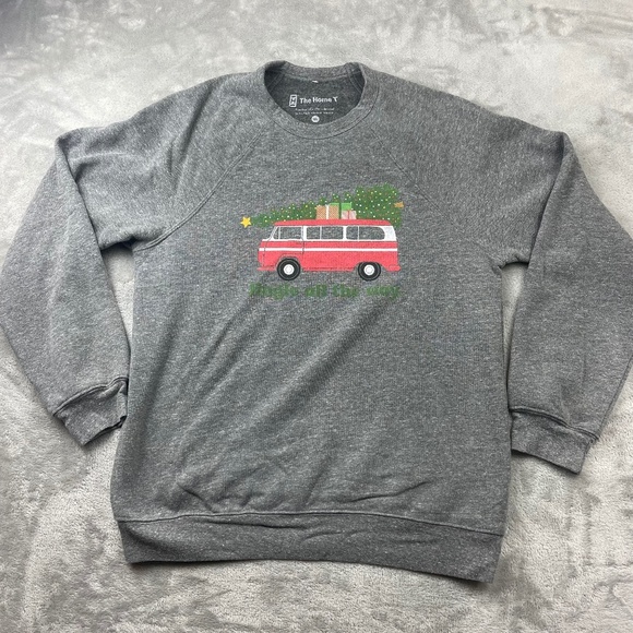 Tops - The Home T Christmas Themed Pullover Sweatshirt Women's Size XL